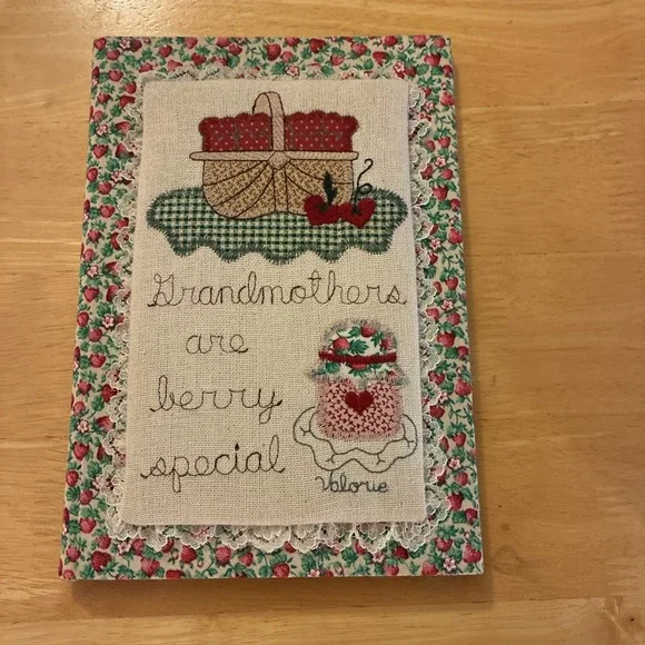 Grandmothers Are Berry Special Fabric Notebook With Notepad Cottage Core