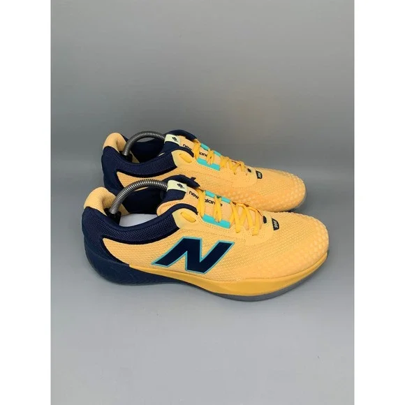 New Balance FuelCell 996v6 Yellow Navy Tennis Shoes MCH996I6 Men's Sz 10.5