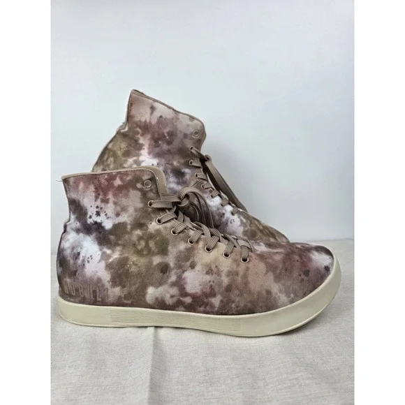 NOBULL High Top Tie Dye Dusty Rose Canvas Lace Up‎ Athletic Sneakers Mens 13