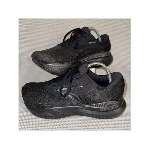 Brooks Adrenaline GTS 24 Black Ebony Running Athletic Shoes Mens Size 7.5 4E