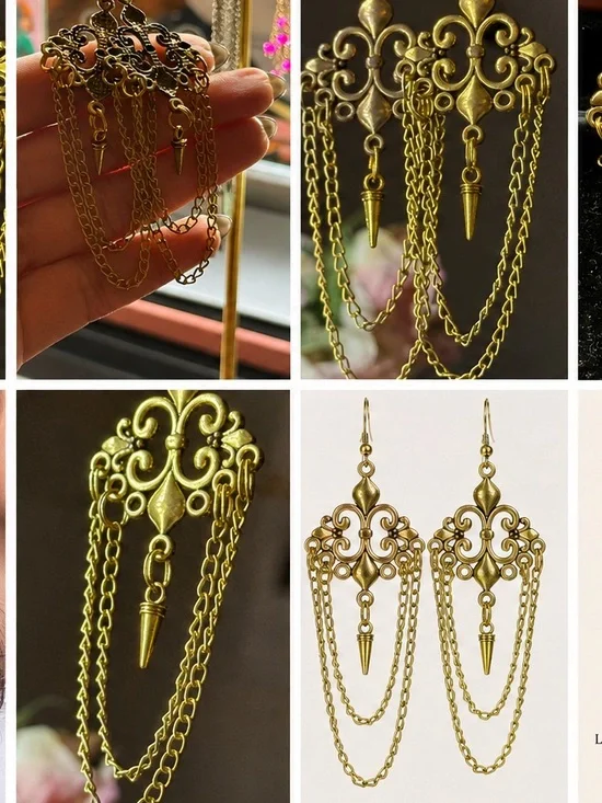 Vintage-Inspired Handmade Artisan Earrings from India ✨- Women Jewelry