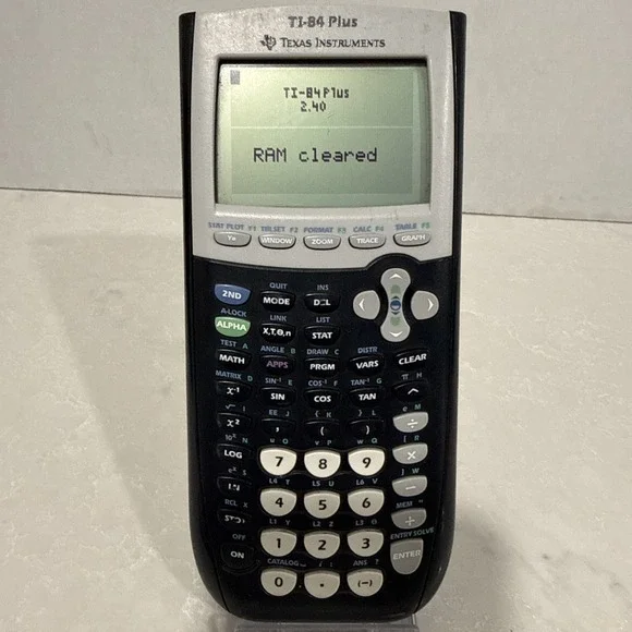 Texas Instruments TI-84 Plus Graphing Calculator Black Tested Working
