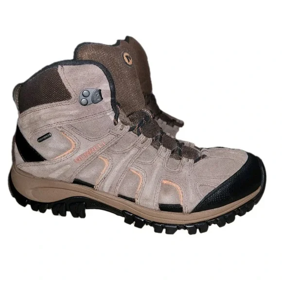 Merrell Phoenix 2 Mid Men Waterproof‎ Hiking Boots Brown Size 10.5 Trail Shoes