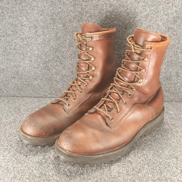 VTG Danner 63500 Brown Leather Hunting Work Boots Men's Size 8.5 D Gore-Tex USA