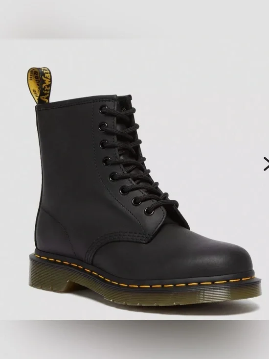 Dr. Martens 1460 GREASY LEATHER LACE UP BOOTS 13