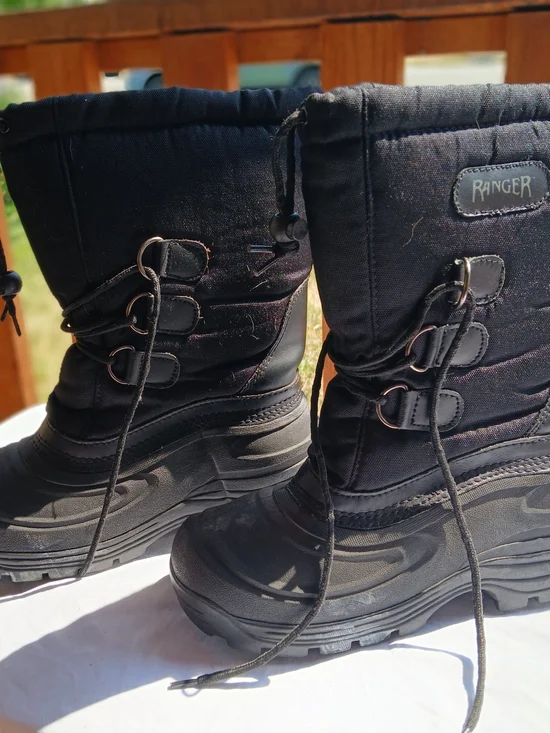 Men's Black Winter Lace-Up Boots