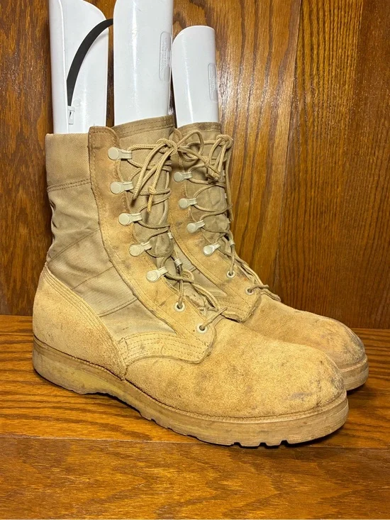 Altama 5200 PJ 07-07 Vibram Military Desert Tan Combat Boots Men's Size 10.5