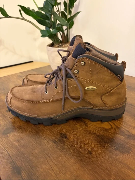 Red Wing Irish Setter Men Brown Leather Lace-Up Chukka Boots Memory Foam Size 12