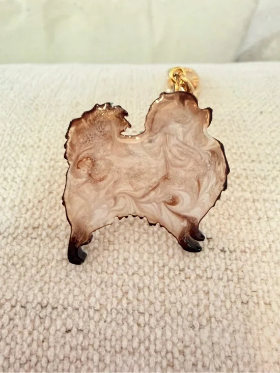 Pomeranian Bag Charm – Handmade