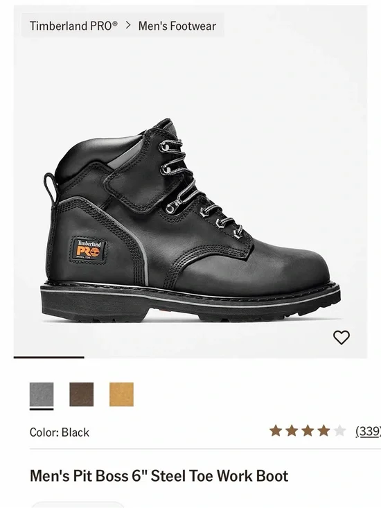 Timberland PRO Black Men's 6