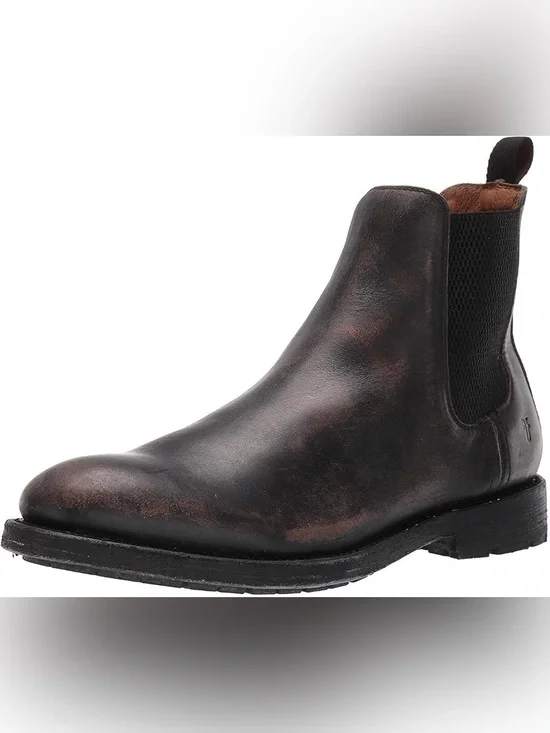 Frye Men's Brown Bowery Leather Boots 8.5