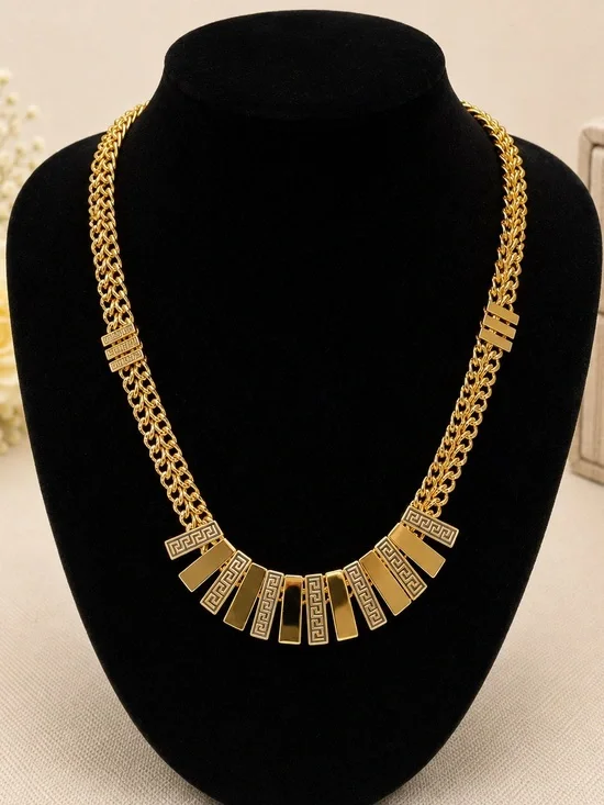 Gold Statement Chain Necklace - Women Jewelry
