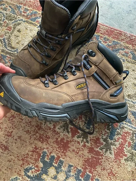 KEEN Brown Men's Waterproof Steeltoe  Work Boots