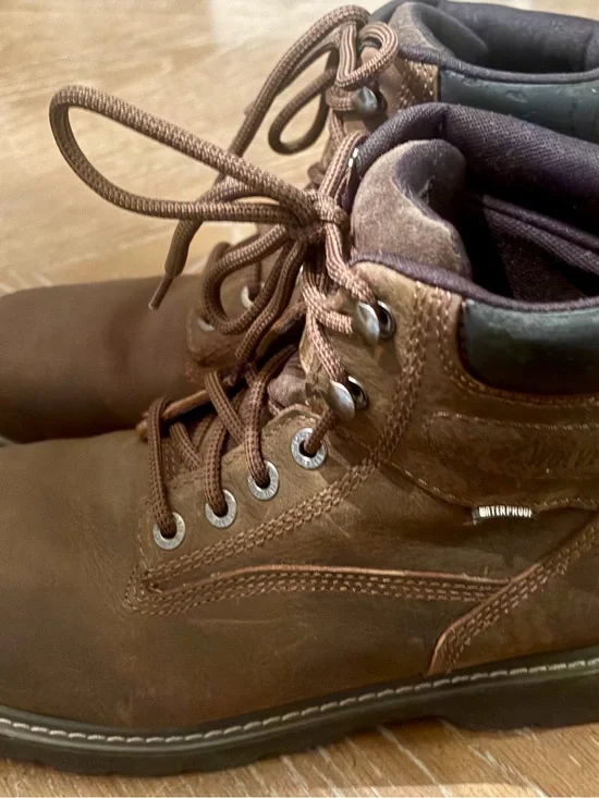 Wolverine Brown Waterproof Leather Work Boots
