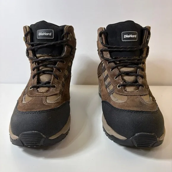 DieHard Men Mars Steel Toe Work Boot 13W Brown Oil Slip Resistant Safety Utility