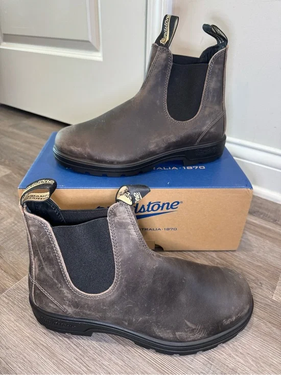 Blundstone BL 2446 Chelsea Pull On Clay Leather Boots
