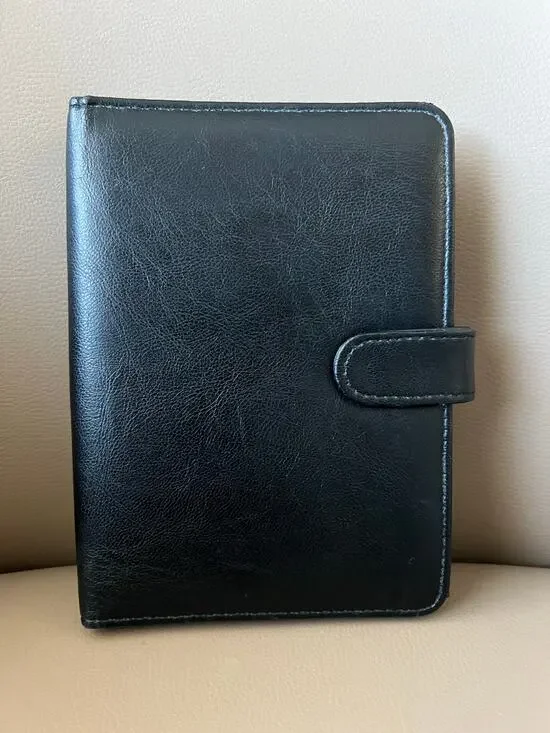 VTG Daytimer Medium Personal Planner Agenda Journel Organizer 90's Faux Leather