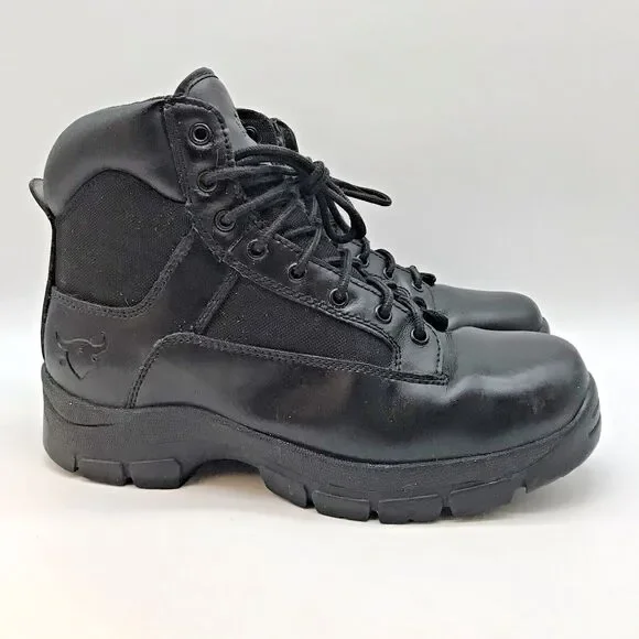Texas Steer Kadmo Safety Toe Work Boots Men's 9.5W Black Slip & Oil Resistant