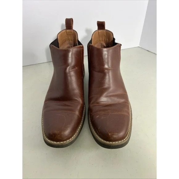 DEER STAGS Chelsea Boots Mens 8.5 M Rockland Brown Memory Foam Shoes