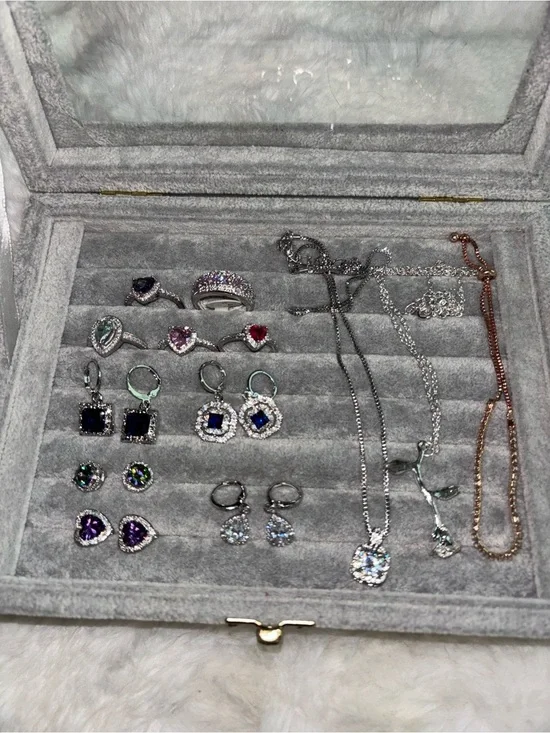 Jewelry Bundle Lot Rings Earrings Necklace bracelet s925 10kt stamped