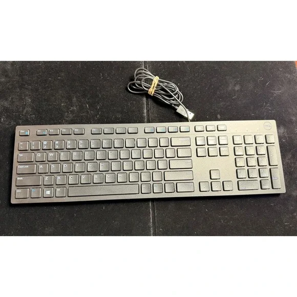 Dell KB216t Wired Multimedia Keyboard: Black, USB, Chiclet Keys, Full Size