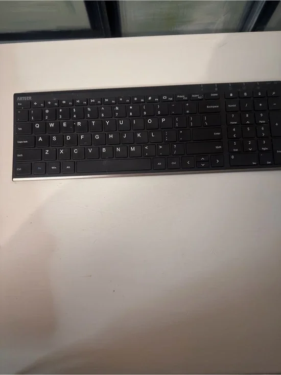 Slim Wireless Keyboard - Black Bluetooth by Arteck