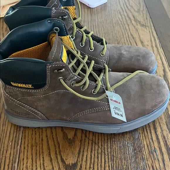 Dewalt industrial Brown Men's lace up , steel toe Work Boots