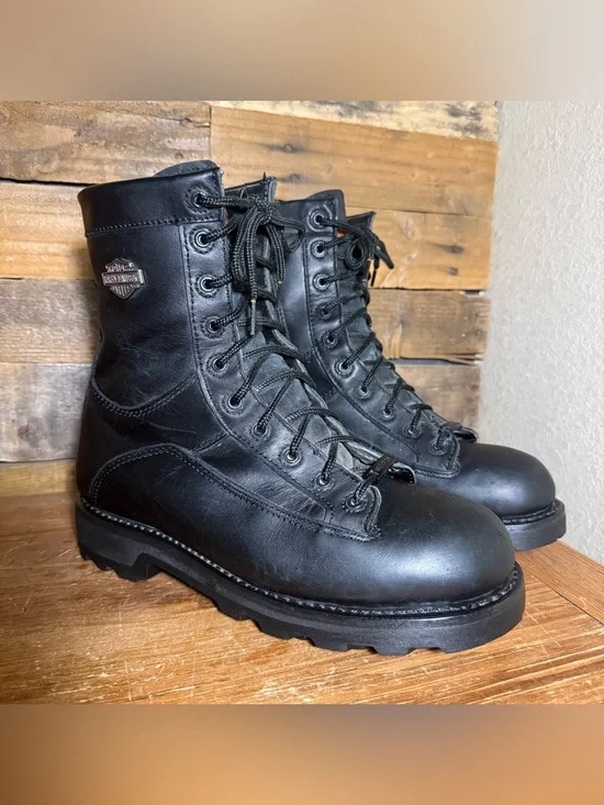 Harley-Davidson Men's Rainmaker Waterproof Black Motorcycle‎ Boots 94091