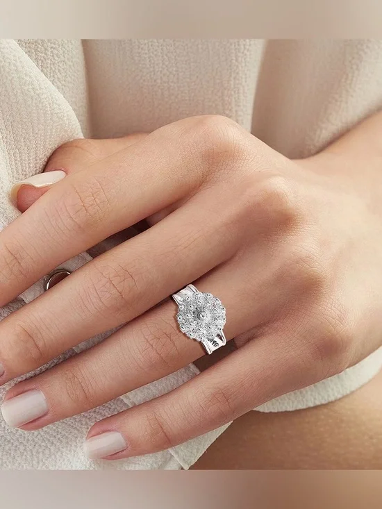 Sterling Silver Flower Ring