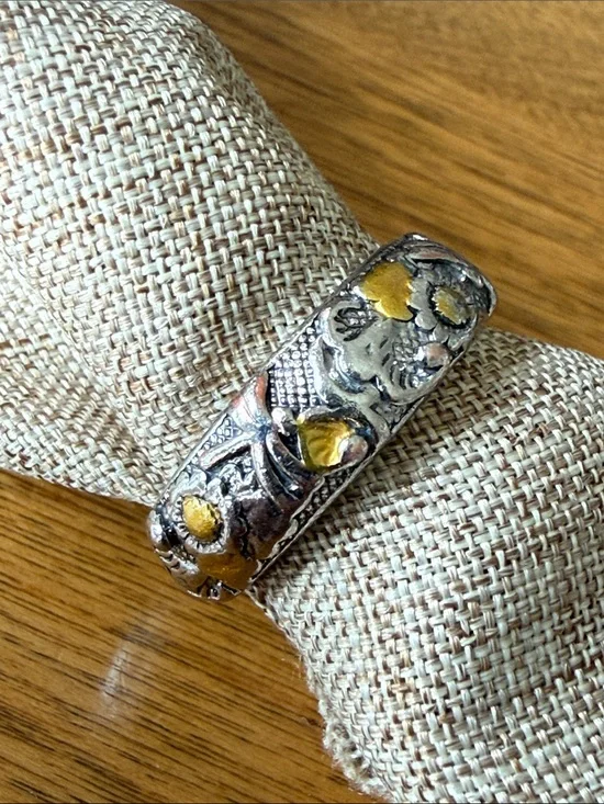 Vintage style 750/925 ring