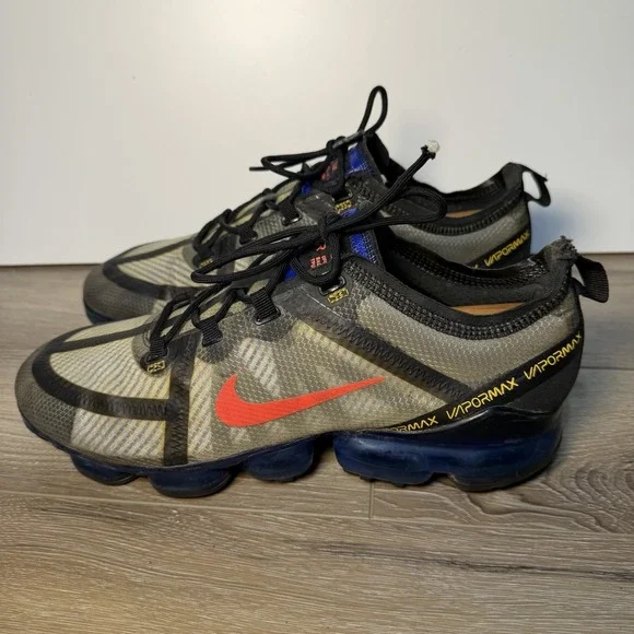 Nike Air Vapormax 2019 Black Hyper Blue Crimson  AR6631-008 Men Size 10.5
