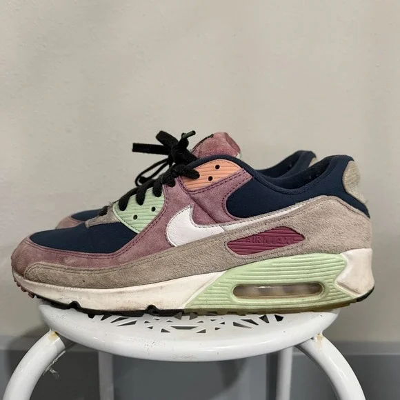 Nike Air Max 90 NRG Light Bordeaux/White/Armory Navy DM0035-500 2022 Size 13