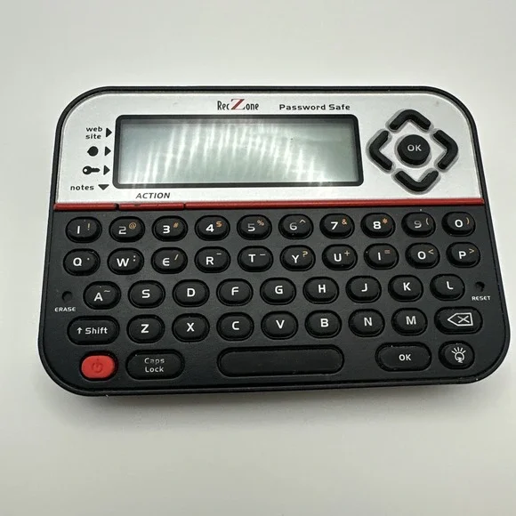 RecZone Password Safe Back-Lit LCD QWERTY Keyboard Model