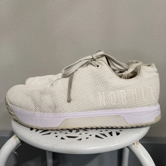 NOBULL Outwork Edge White On White - Women's Size 11 / Mens Size 9.5