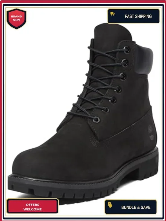 Men's Waterproof Leather Hiking Boots Ankle High Lace Up Winter