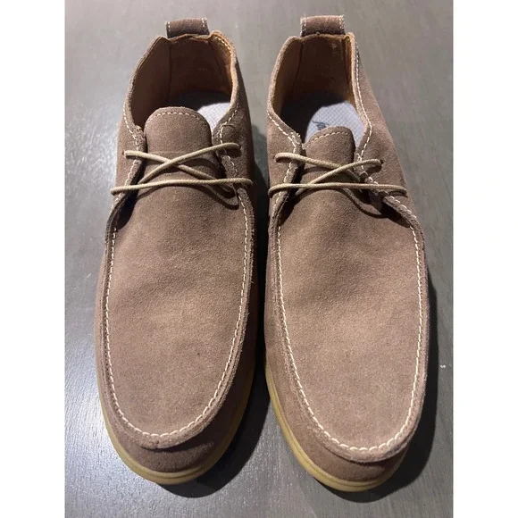 Johnnie-O Men's Taupe Suede Malibu Chukka Boots Size 9 M Earthy Preppy NWOB
