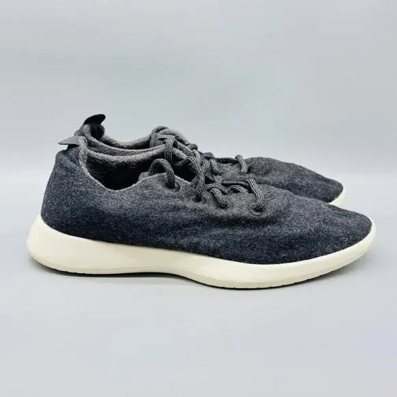 Allbirds Shoes Mens 10 Dark Gray Merino Wool Runners Casual Low Top Sneakers