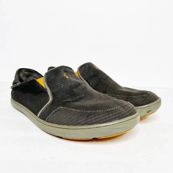 Olukai Nohea Mesh Loafers Size 7 Men’s Grey