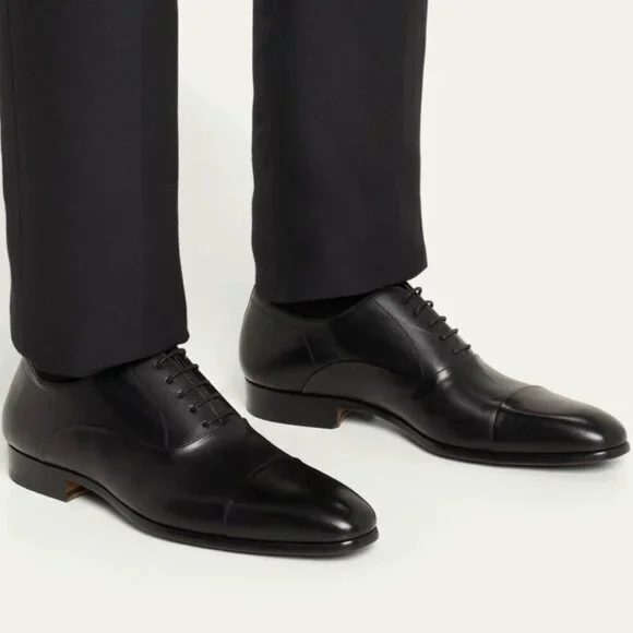 Magnanni Men's Segovia Cap-Toe Leather Oxfords, size 11M