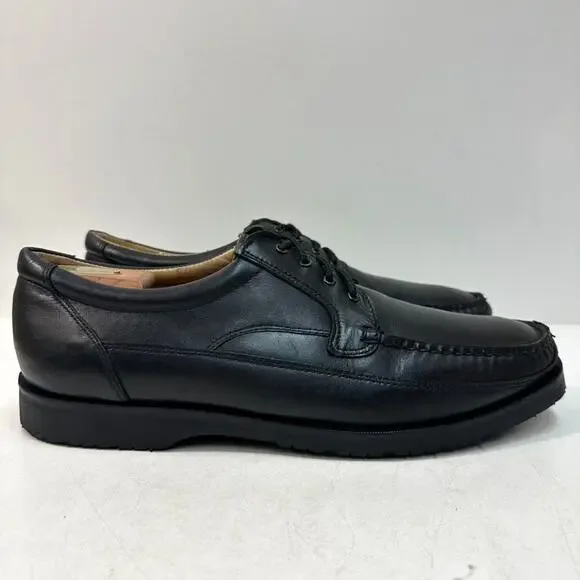 FULL RESOLE Alden 817 Black Moc Toe Oxford Vibram Cape Cod Derby USA 13 Wide EE