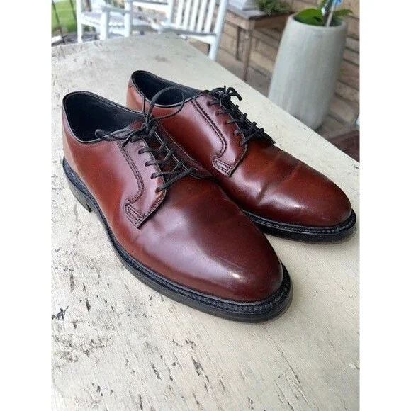 HANOVER (U.S.A.), Brown SHELL CORDOVAN Blucher (Derby), Circa 1980 Mn’s Sz 11E/C
