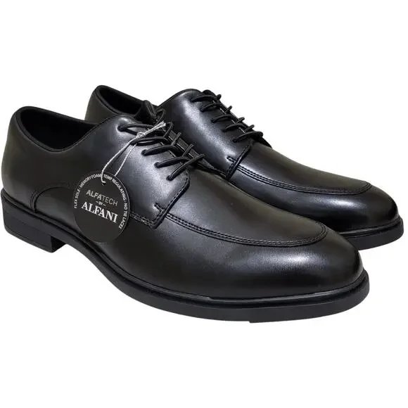 Alfani Men Kenneth Moc Toe Derby Oxfords Size US 11M Black Faux Leather