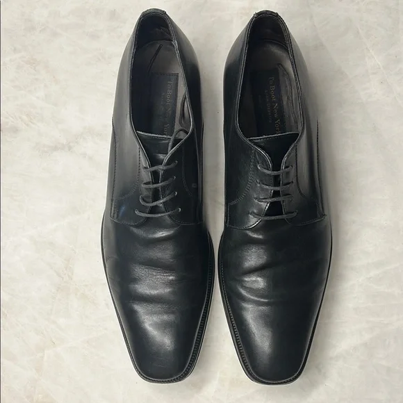 To Boot New York Black Leather Oxfords Sleek Formal Design | 13