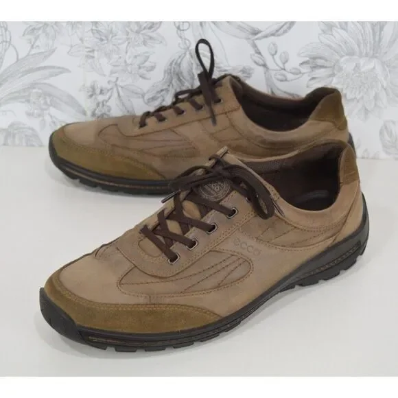 Ecco Brown Leather Sneakers Men's Size 47 (US 13 / 13.5) Oxfords