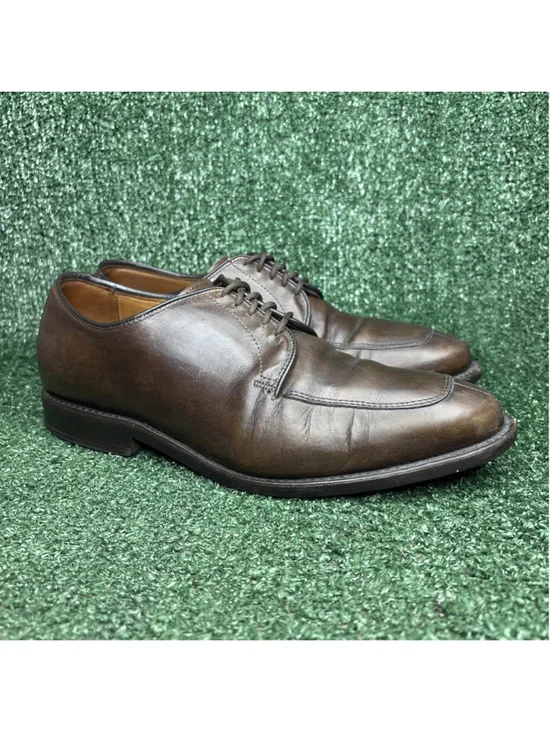 Allen Edmonds Delray Split Toe Brown Leather Dress Shoes Mens Size‎ 7.5 3E WIDE