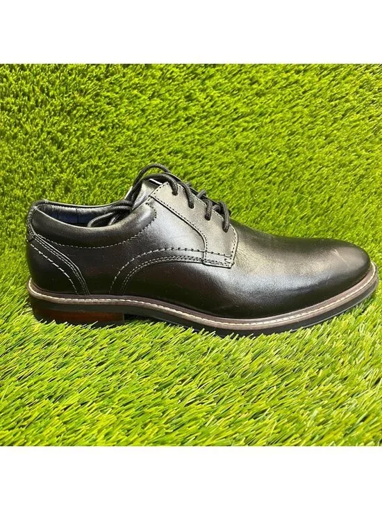 Nunn Bush Westfield Mens Size 8 Black Casual Classic Leather Oxford Dress Shoes
