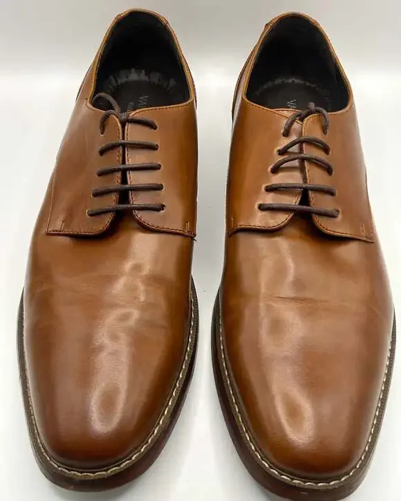 Van Heusen Garrett Men's Memory Foam Cognac Oxford Dress Shoes