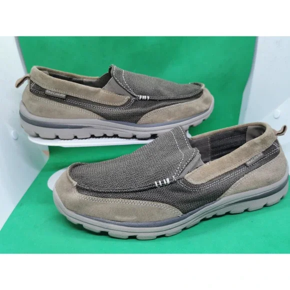 Skechers Men's Superior Milford Slip-on Boat Shoes Size 11 WW Extra Wide Fit