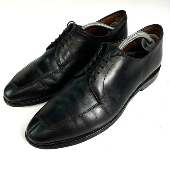 Allen Edmonds Delray Men's Black Leather Lace Up‎ Split Toe Oxford  Shoes 10 D