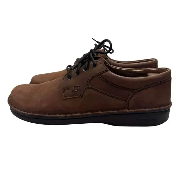 Birkenstock Brown Leather Lace Up Oxford Loafers Men’s EU 45 US 11 Made Germany